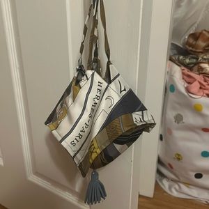 Hermes scarf mini bag